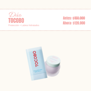 [Tocobo Dúo] Cotton Sun Stick + Collagen Boosting Lip Mask